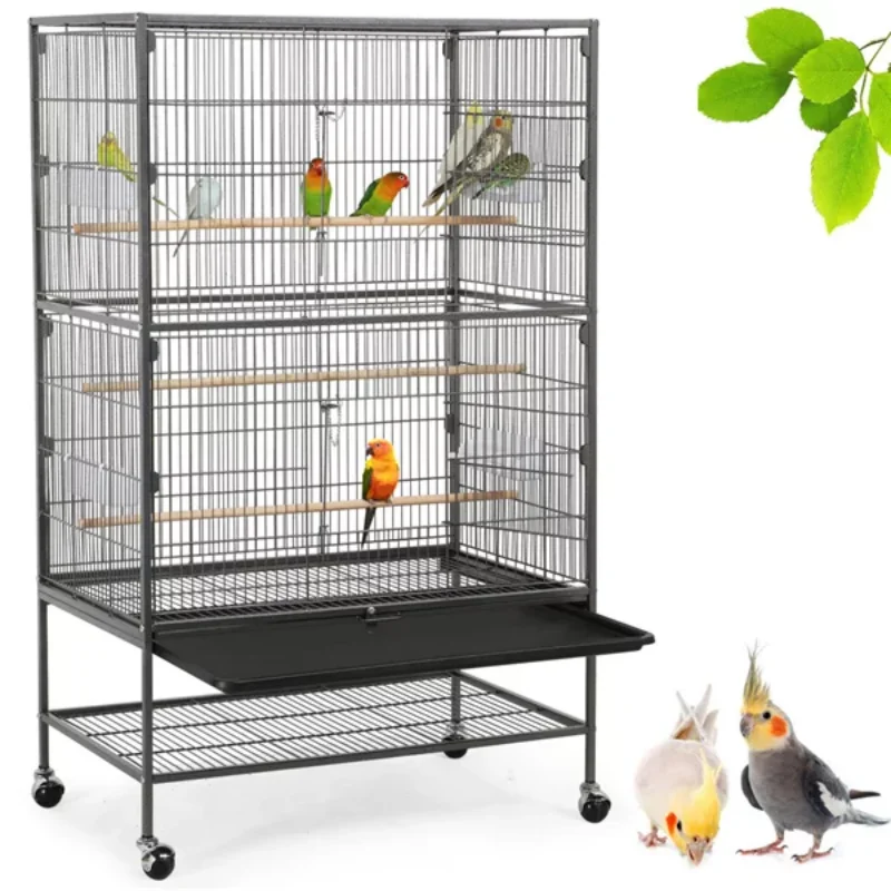 Metal  Large Rolling Bird Cage