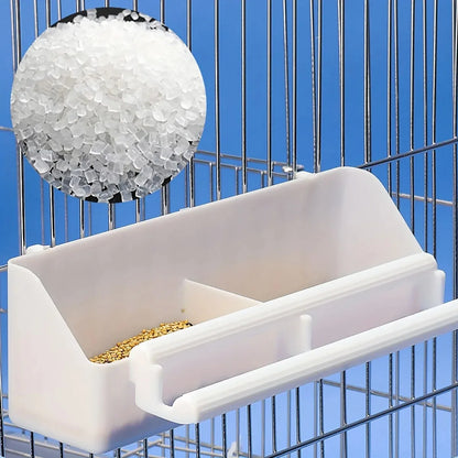 Parrot Bird Feeder Feeding Dish Easy Cleaning Parakeet Cockatiel Food Feeder