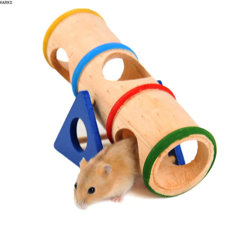 Hamster Toys Wooden Colorful Funny Seesaw