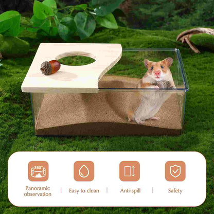 1pc Hamster Sand Bath Container Chinchilla Toilet