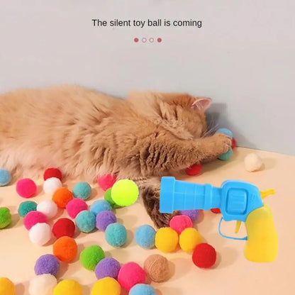 Cat Toys Interactive Launch Training Creative Kittens Mini Pompoms Games