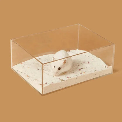 Hamster Bathroom House Sandbox Full Transparent Urine Sand Basin Golden Bear