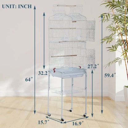 Bird Cages for Parakeets Cockatiels Lovebirds Macaw Conure