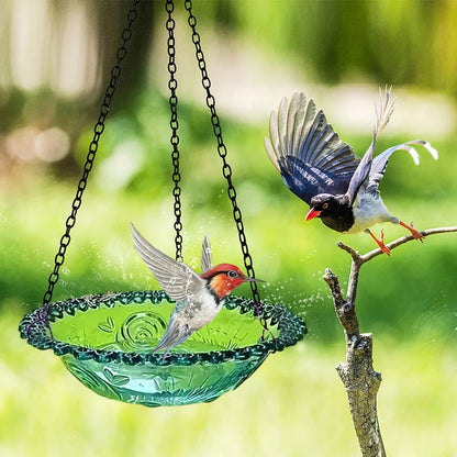 Wall Hanging Bird Feeder Bowl Tree Mounted Outdoor Bird Bath Spa