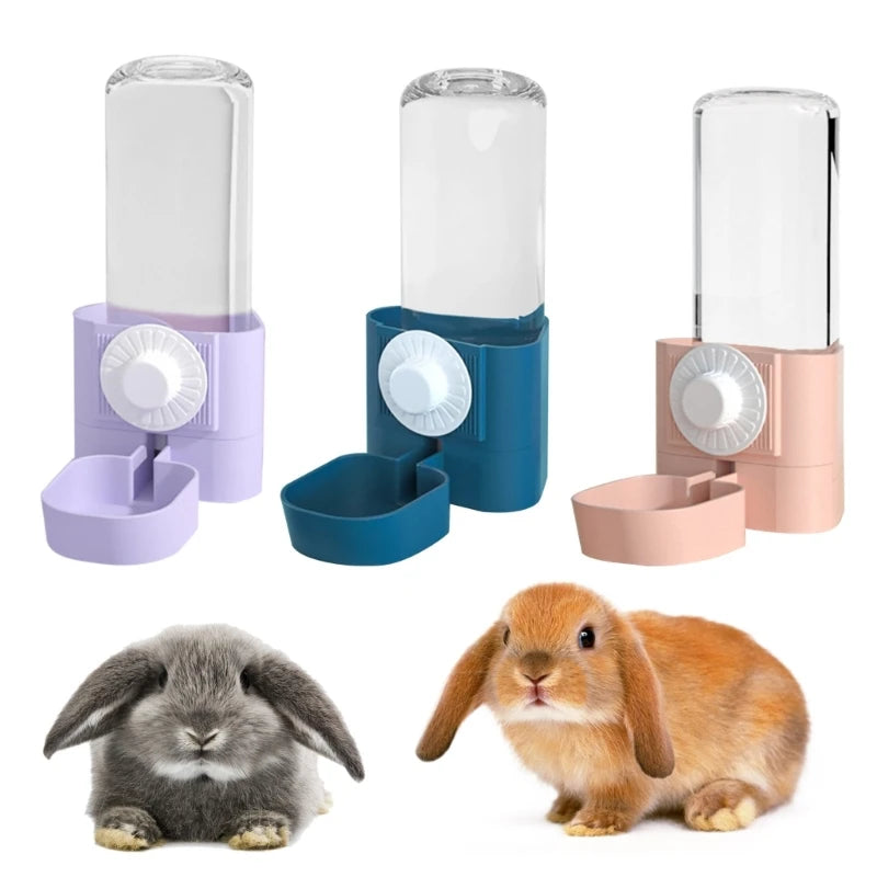 Automatic Water Feeder Hanging Water Fountains Gravity Feed for Cats Rabbit 85DA