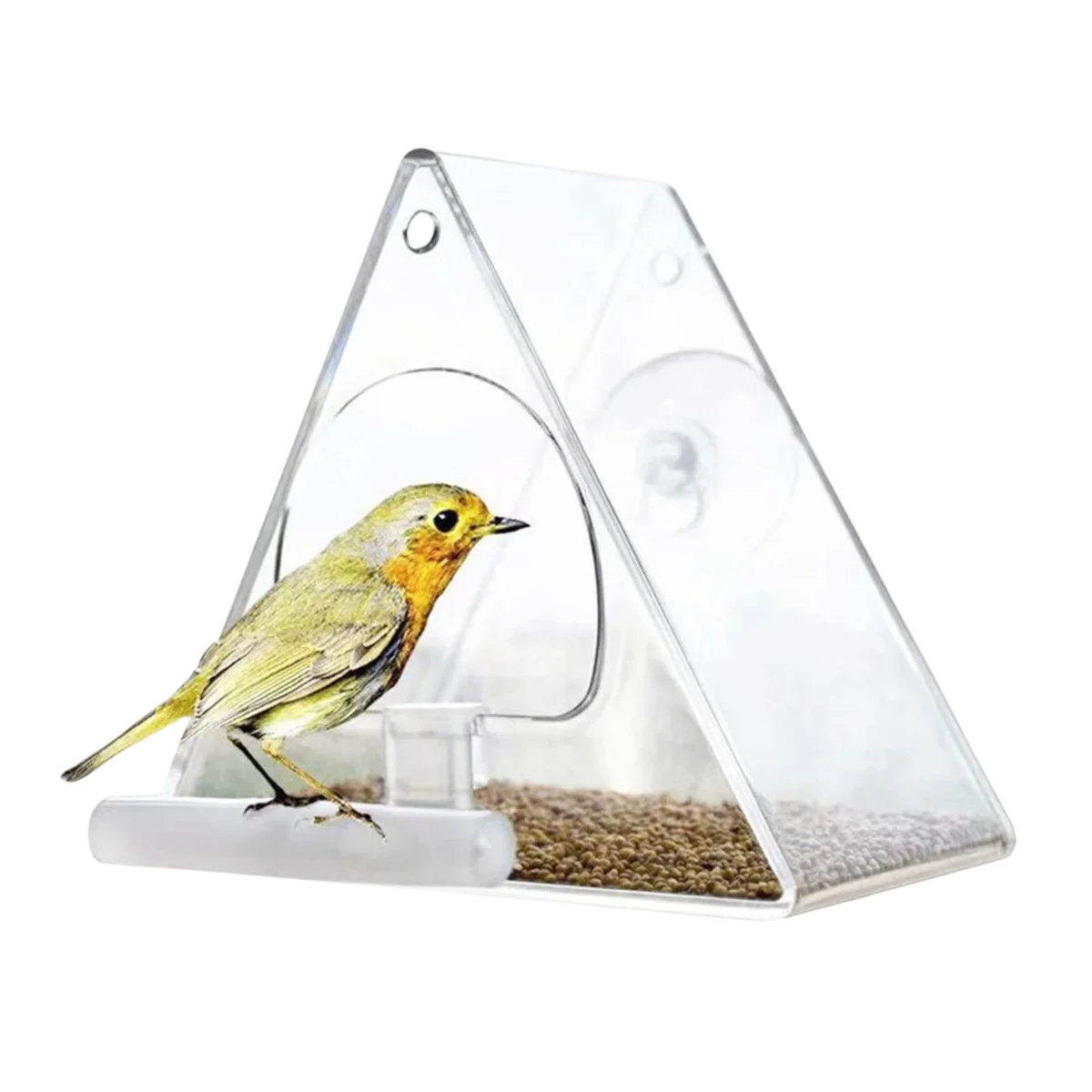 Window Bird Feeder Ultra-Strong Suction Cup, and Weather-Resistant Design for Garden Yard