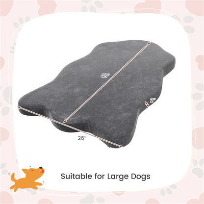 Calming Orthopedic Large Dogs Bed Memory Foam Plush Removable Cover