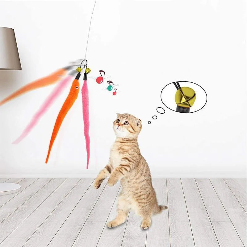 Plush Cat Toy Accessories Worms Cat Stick Pet Toys