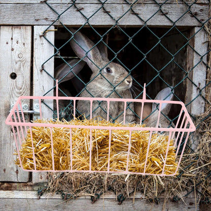 Hamster Rack Holder Suspending Hamster Supplies Feeders Cages Wear-Resistant Rabbit Feeder Groove Cage Pet Accessories