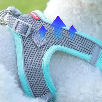 Reflective Adjustable Dog Harness Vest for Outdoor Walking