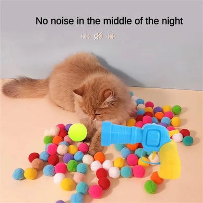 Cat Toys Interactive Launch Training Creative Kittens Mini Pompoms Games