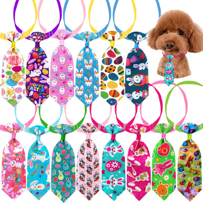 10pcs Easter Day Colorful Bows For Dog Pet