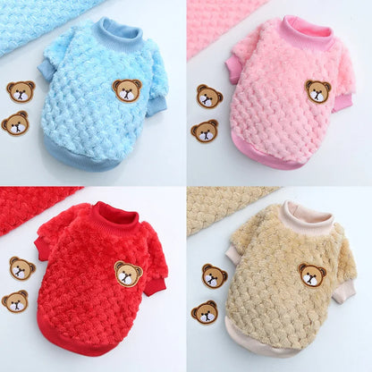 Winter Warm Pet Clothes for Small Dogs Puppy Cat Pullover Soft Fleece Jacket