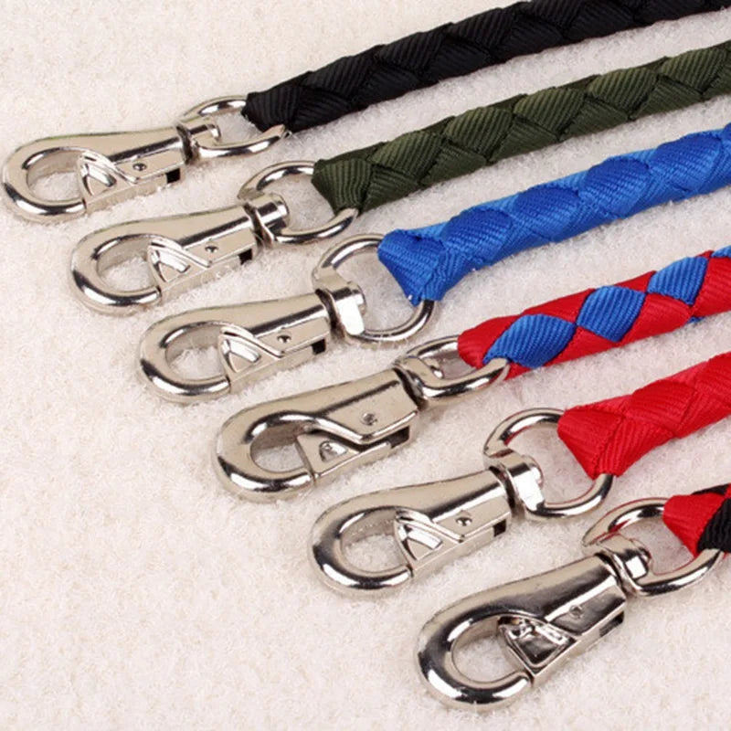 Sturdy Pet Dog Leash with Heavy-Duty Metal Clasp for Outdoor Activities