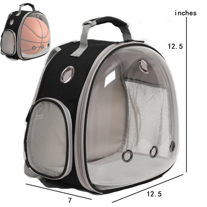 Hamsters Backpack Carrier Space Capsule Clear Bubble Window Small Animal