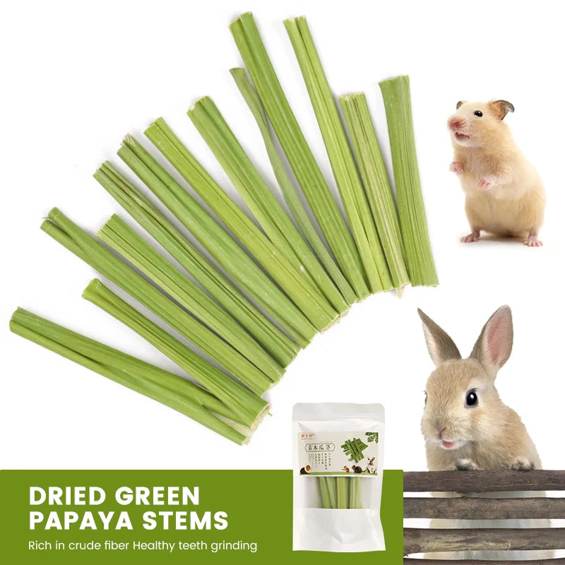 Rabbit Molar Papaya Stem Hamsters Chinchillas Rabbit Parrot Rat Guinea Pig Food Pet Supplies Teeth Treat Molar Chew Toy