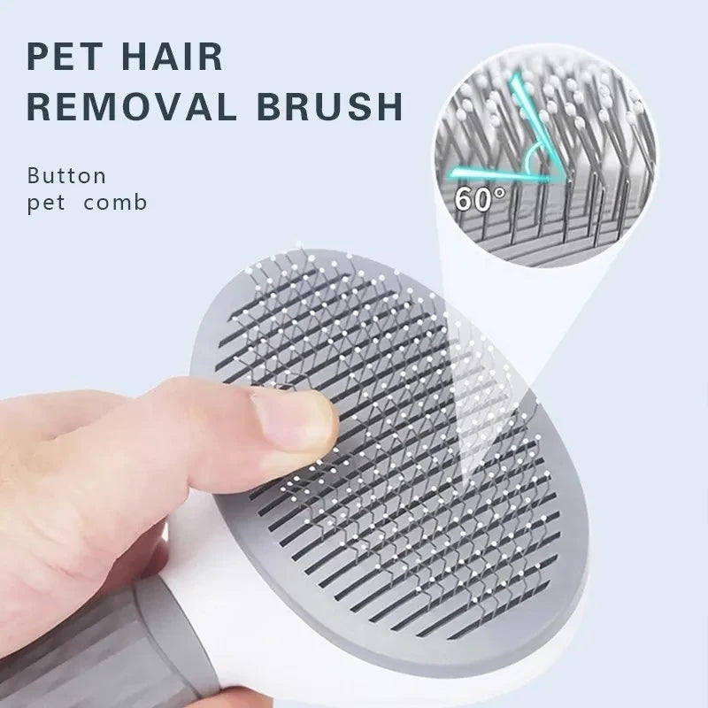 Brush Cat Comb Self Cleaning Pet Hair Remover Brush For Dogs