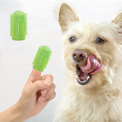 Soft Silicone Pet Dog Finger Toothbrush Pet Teeth Oral Cleaning Brush