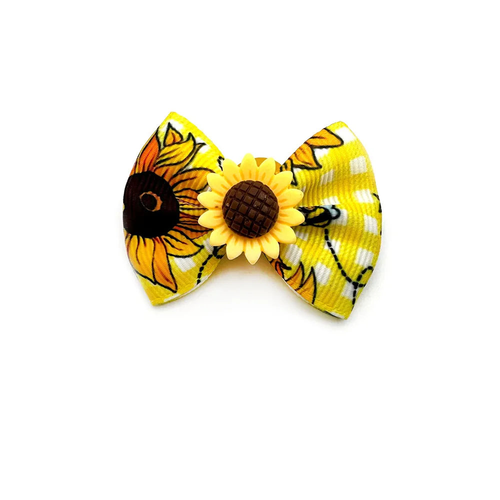 30pcs Handmade Dog Hair Bows with Bee Accessories Pet Supplies Small Dog Hair Accessories