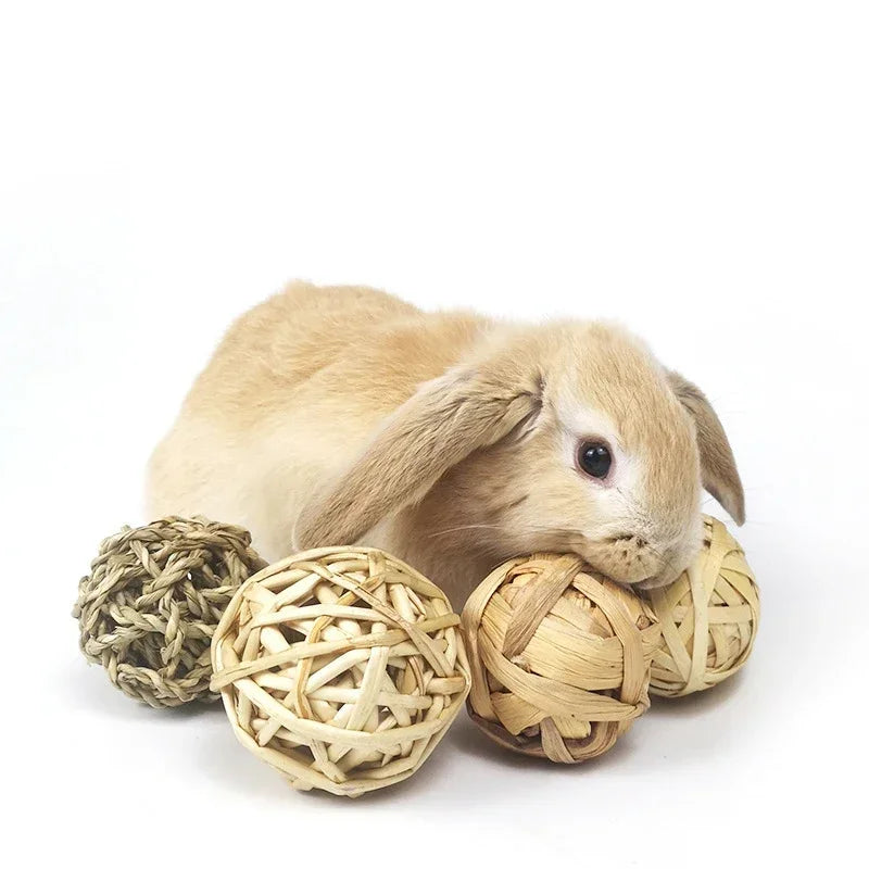 10 Styles 7CM Chewing Braided Ball For Rabbit