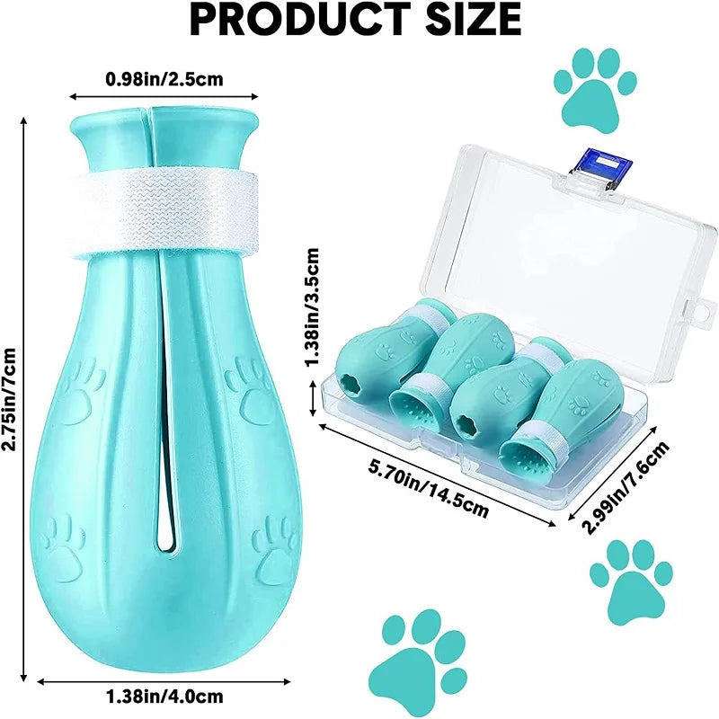 Cat Claw Protector Boots - Adjustable Anti-Scratch Pet Bath Shoes