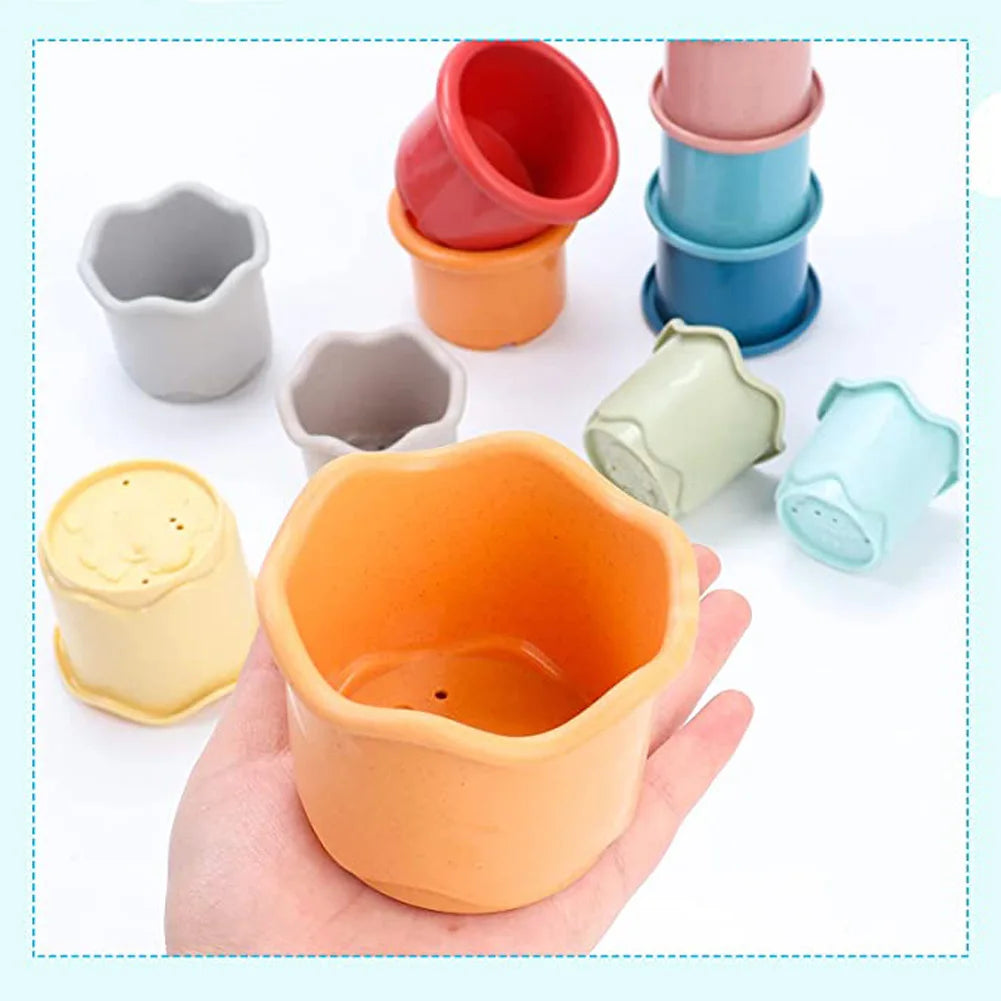 Stacking Cups Toy For Rabbits Multi-colored Reusable Small Animals Puzzle Toys