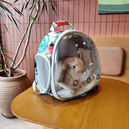 Hamsters Backpack Carrier Space Capsule Clear Bubble Window Small Animal