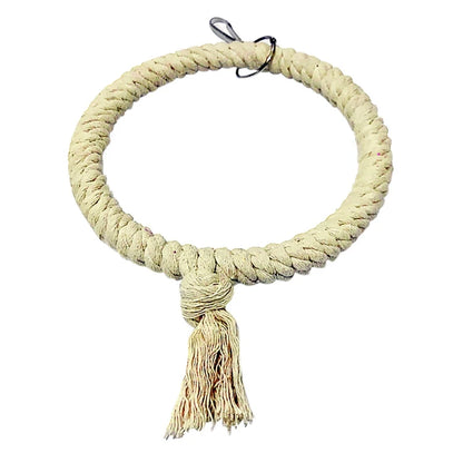 Pet Bird Parrot Toy Rope Swing Standing