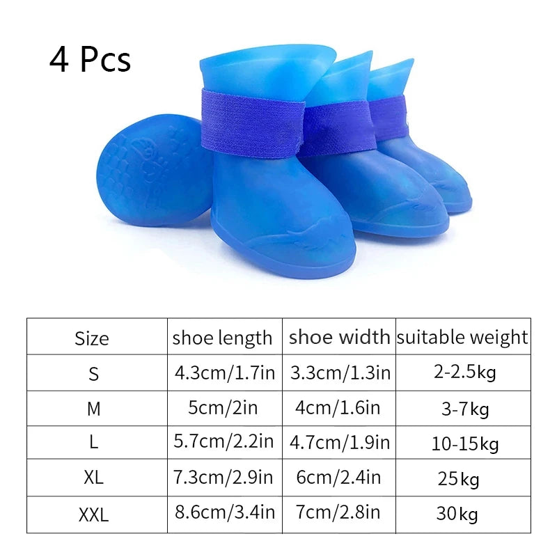 Pet WaterProof Rainshoe Anti-slip Rubber Boot