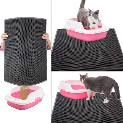 Waterproof Double-Layer Pet Cat Litter Mat