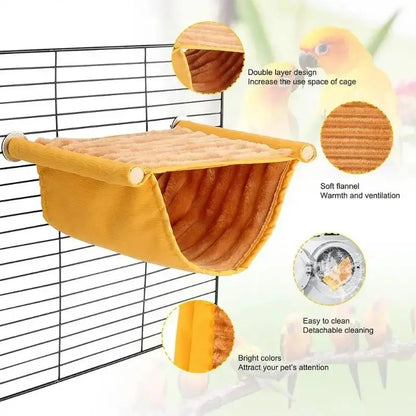 Nest Bed Parrot House Removable Washable Bird Cage