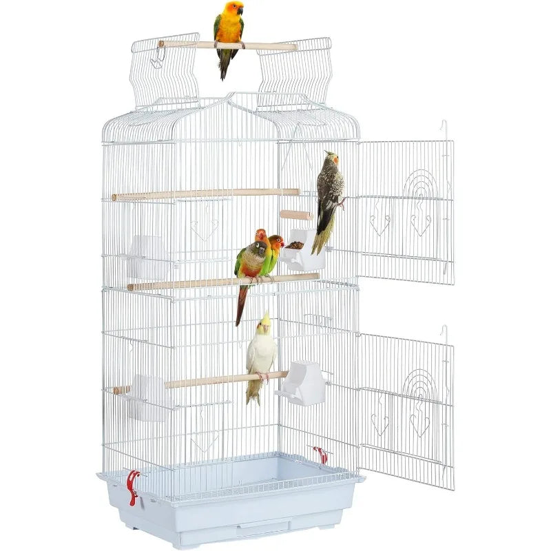 Medium Bird Cage - Ideal for Parakeets, Finches & Cockatiels