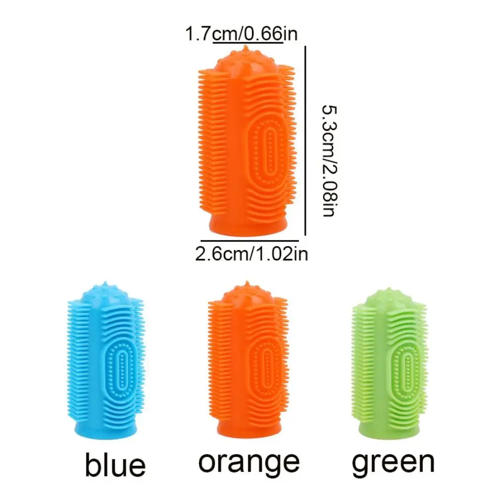 Soft Silicone Pet Dog Finger Toothbrush Pet Teeth Oral Cleaning Brush