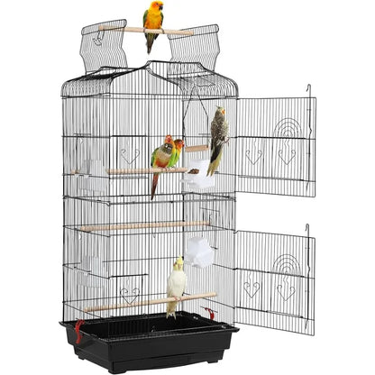 Medium Bird Cage - Ideal for Parakeets, Finches & Cockatiels