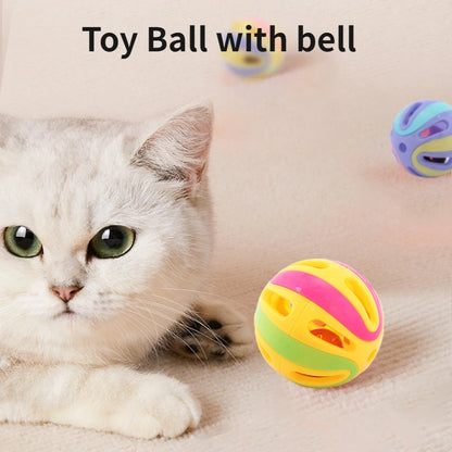 8cm Ball with Bell Ring Plastic Ball Cat Toy