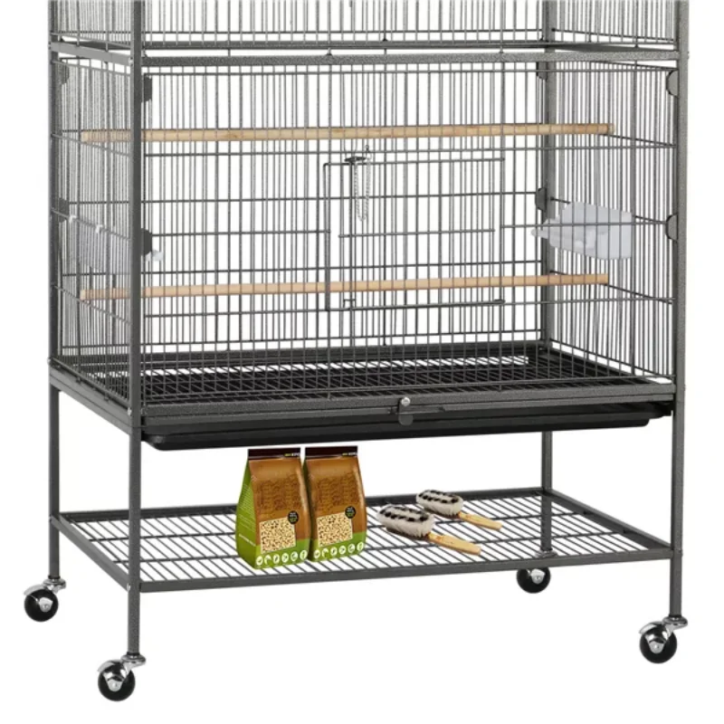 Metal  Large Rolling Bird Cage