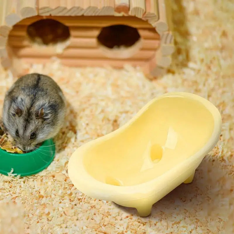 Hamster Bathing Bathtub Little Pet Bathroom Habitat House