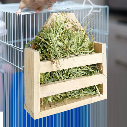 Rabbit Hay Feeder Rack Bunny Food Feeding Manger for Chinchilla Pet Rabbits