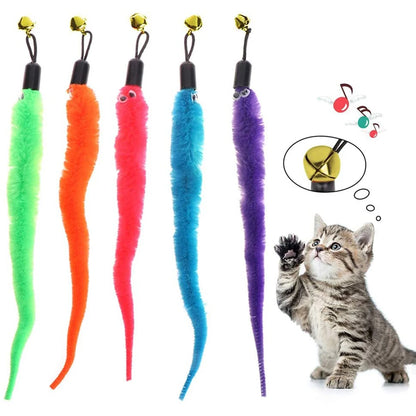 Plush Cat Toy Accessories Worms Cat Stick Pet Toys