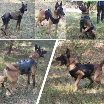 K9 Tactical Military Vest Pet German Shepherd Golden Retriever Tactical  Training Dog Harness