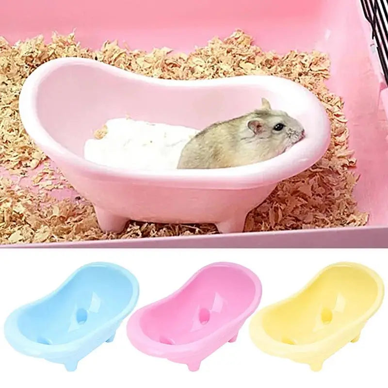 Hamster Bathing Bathtub Little Pet Bathroom Habitat House