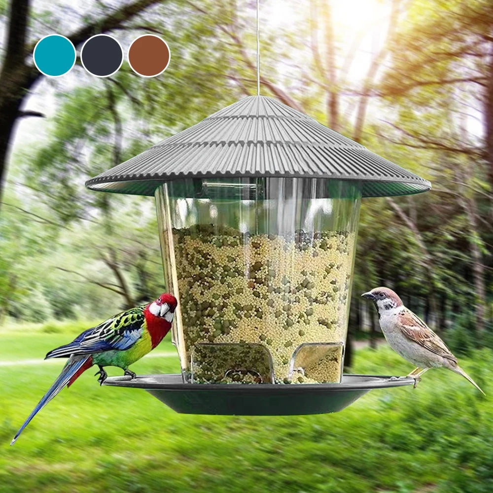 Bird Feeder Automatic Foot Feeding Tool Outdoor Hanging Nut Feeding Multiple Hole Dispenser Holder Food Container