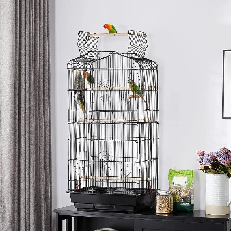 Medium Bird Cage - Ideal for Parakeets, Finches & Cockatiels