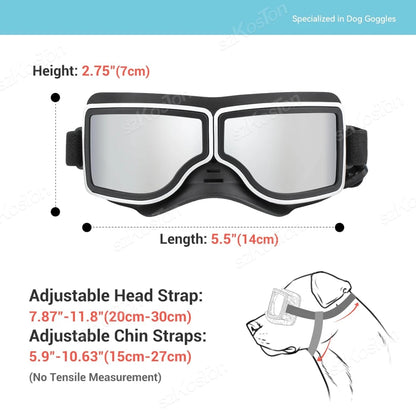 Dog Sunglasses Large Medium Breed Dogs Outdoor Riding Driving UV Protection Glasses Pet Accessories Dustproof Windproof