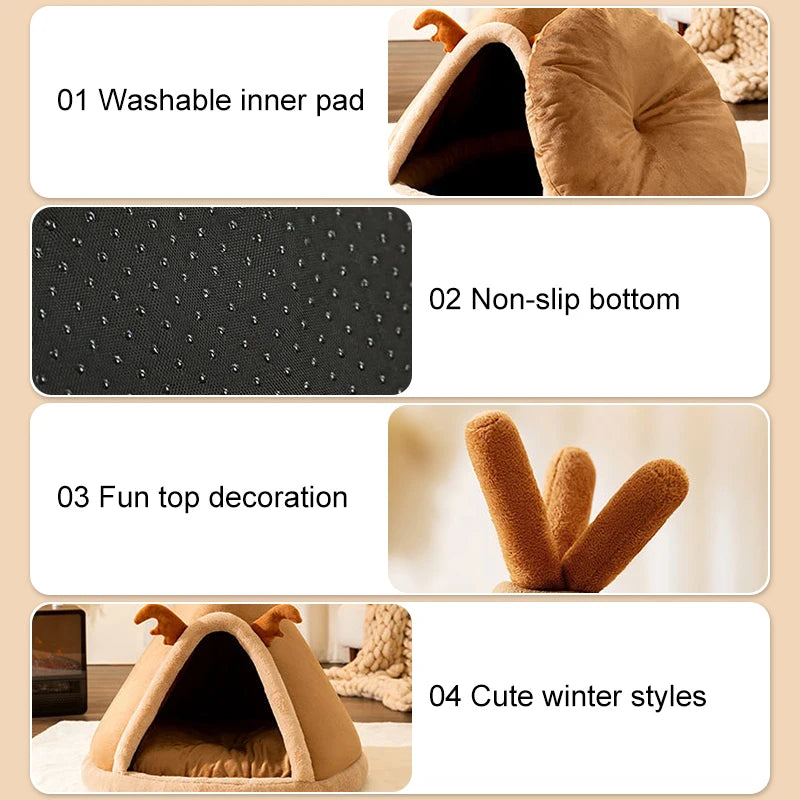 Winter Dog House Foldable Bed