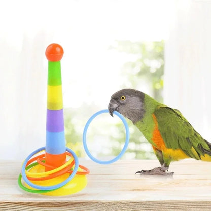 Bird Training Toy Supplies Basketball Stand Lovebird Shopping Cart Bird Toy Shoes Canary Skateboard Parrot Toy Accessories