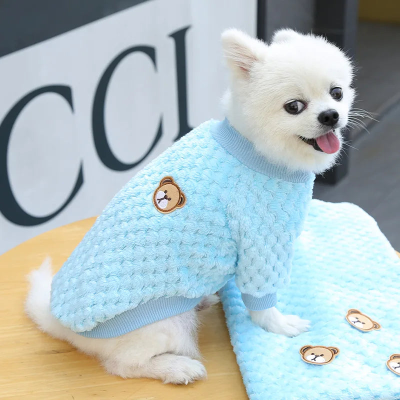 Winter Warm Pet Clothes for Small Dogs Puppy Cat Pullover Soft Fleece Jacket