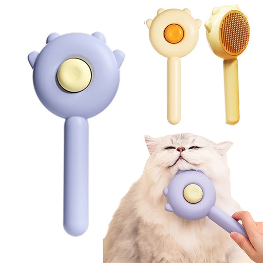 Pet Hair Removal Brush and Grooming Tool for Cats and Dogs