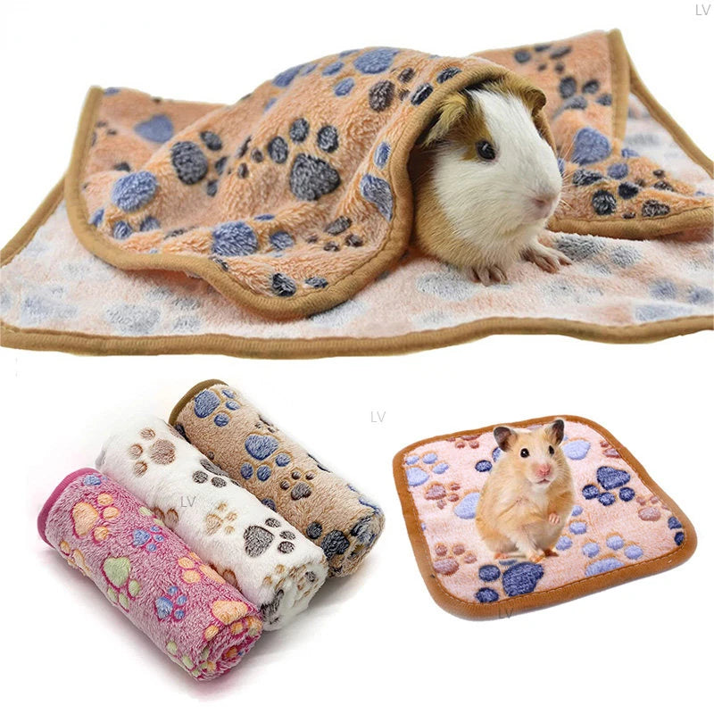 Soft Sleep Mat for Hamster Pet Pee Pad Puppy Kitten Blanket Bed Mat Guinea Pig Plush Mat Bed