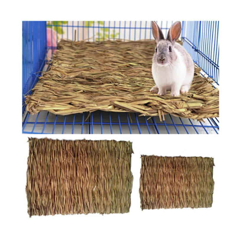 Natural Pet Grass Mat Rabbit Small Animal Bed Safe Chew